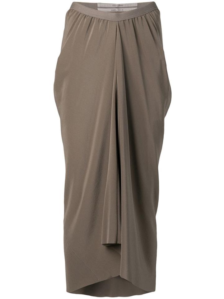 Rick Owens Gathered Skirt - Grey