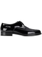 Saint Laurent Lace-up Pointed Derby Shoes - Black