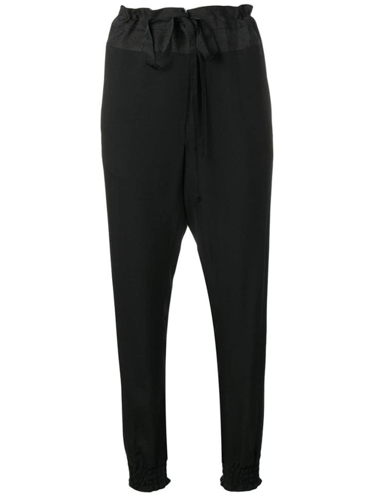 Ann Demeulemeester Casual Tapered Trousers - Black