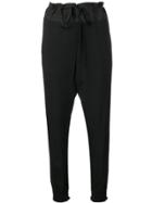 Ann Demeulemeester Casual Tapered Trousers - Black
