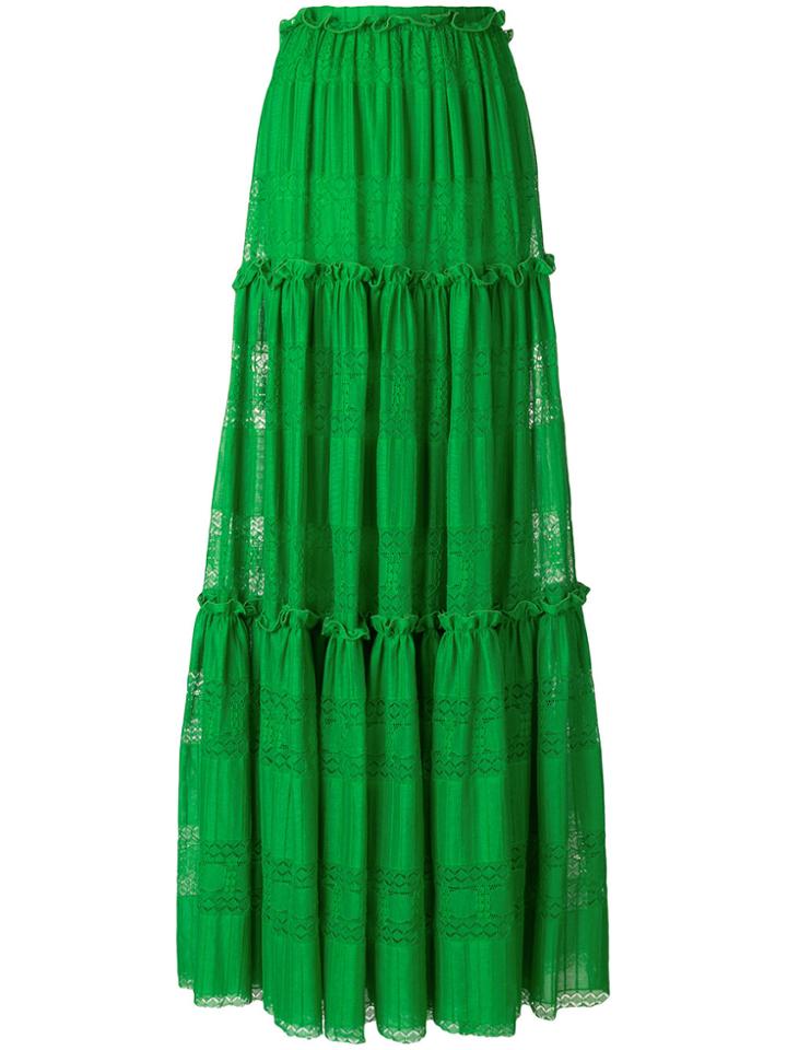 Capucci Maxi Full Skirt - Green