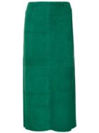 H Beauty & Youth Straight Midi Skirt - Green