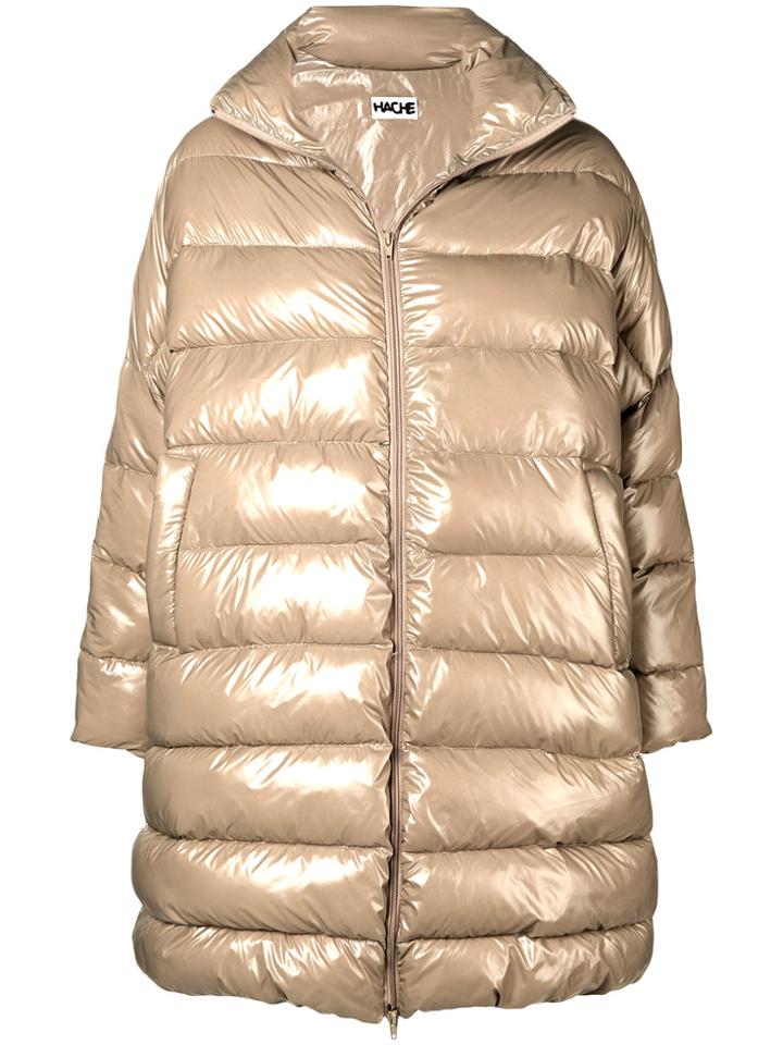 Hache Oversized Puffer Coat - Nude & Neutrals