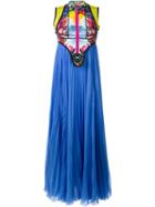 Dsquared2 Scuba Bodice Pleated Dress