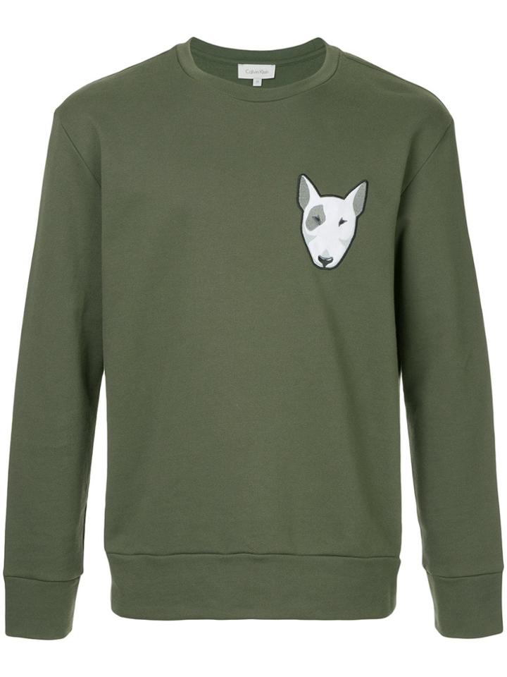 Ck Calvin Klein Embroidered Dog Sweatshirt - Green