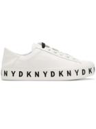Donna Karan Nappa Platform Sneakers - White