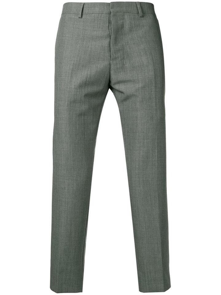 Ami Alexandre Mattiussi Cropped Fit Trousers - Grey