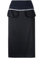 Dkny Inside Out Pencil Skirt - Black