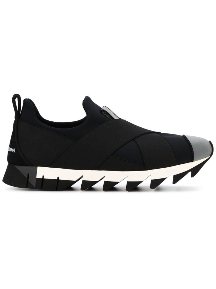 Dolce & Gabbana Ibiza Slip On Sneakers - Black