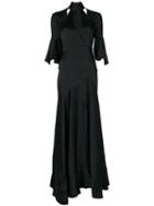 Temperley London - Carnation Long Dress - Women - Acetate - 10, Black, Acetate