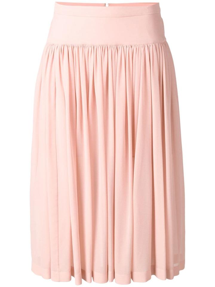 Stella Mccartney Flared Midi Skirt - Pink & Purple