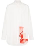 Jil Sander Sigillo Printed White Shirt