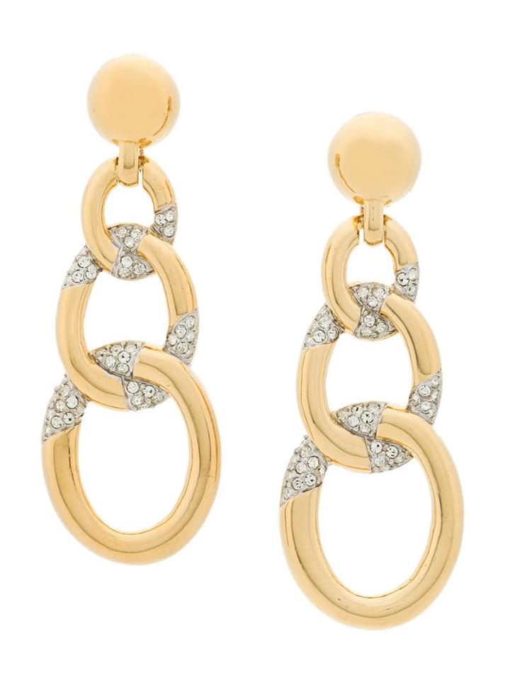 Nina Ricci Pre-owned 1980s Nina Ricci Statement Earrings - Gold