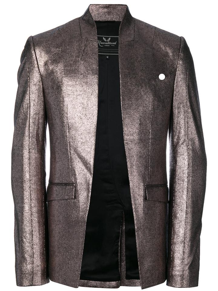 Unconditional Foiled Effect Cutaway Jacket - Metallic