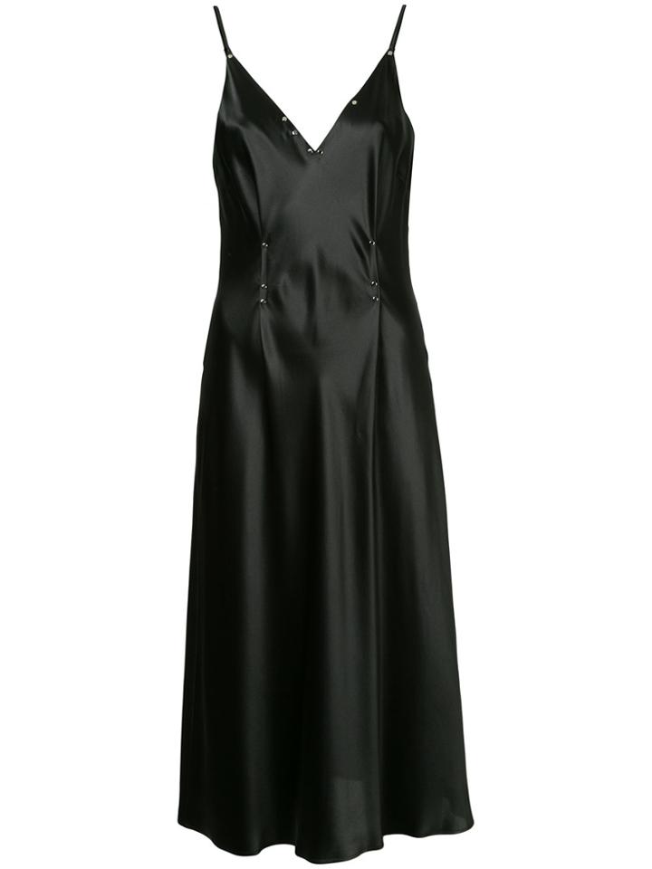 T By Alexander Wang Rivet Embellished Dress - Black