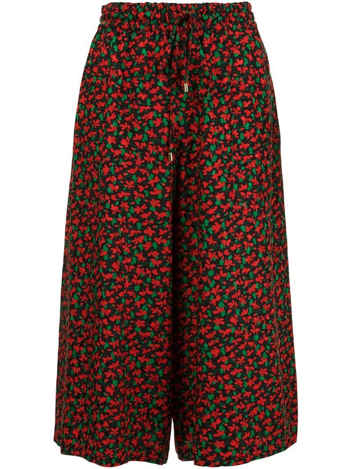 Vanessa Seward Floral Print Wide-legged Trousers