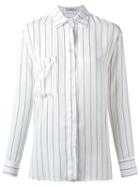 Egrey Striped Shirt, Women's, Size: 36, White, Viscose