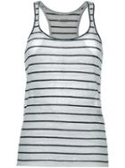 Isabel Marant Étoile Stripe Vest Top, Women's, Size: Medium, White, Linen/flax/cotton