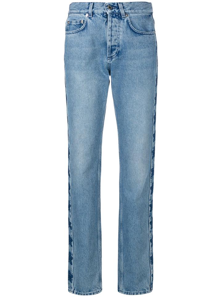 Givenchy Slouchy Star Print Jeans - Blue