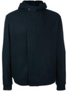 Stephan Schneider Concealed Fastening Hooded Jacket, Men's, Size: V, Blue, Wool