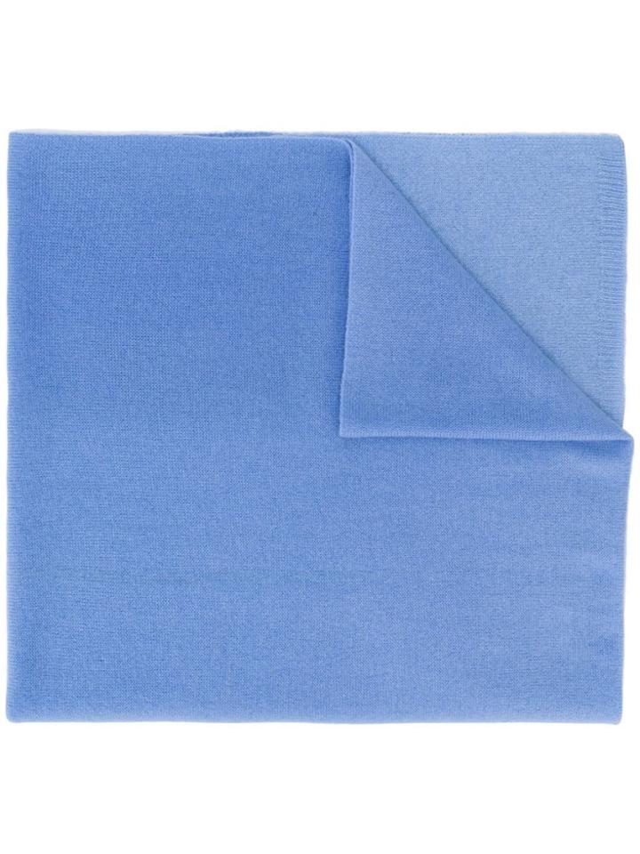 Iris Von Arnim Long Soft Scarf - Blue