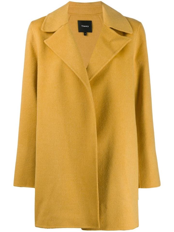 Theory Single Breasted Short Coat - Yellow