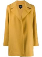 Theory Single Breasted Short Coat - Yellow
