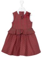 Familiar Checked Dress, Toddler Girl's, Size: 2 Yrs, Red
