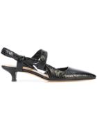 The Row Slingback Kitten Heel Pumps - Black