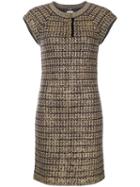 Chanel Pre-owned Fitted Knitted Metallic Dress