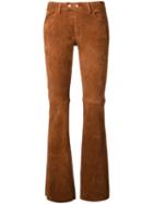 Sylvie Schimmel Straight Trousers, Women's, Size: 40, Brown, Suede
