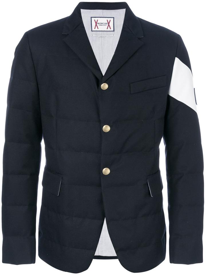 Moncler Gamme Bleu Padded Logo Plaque Jacket - Black