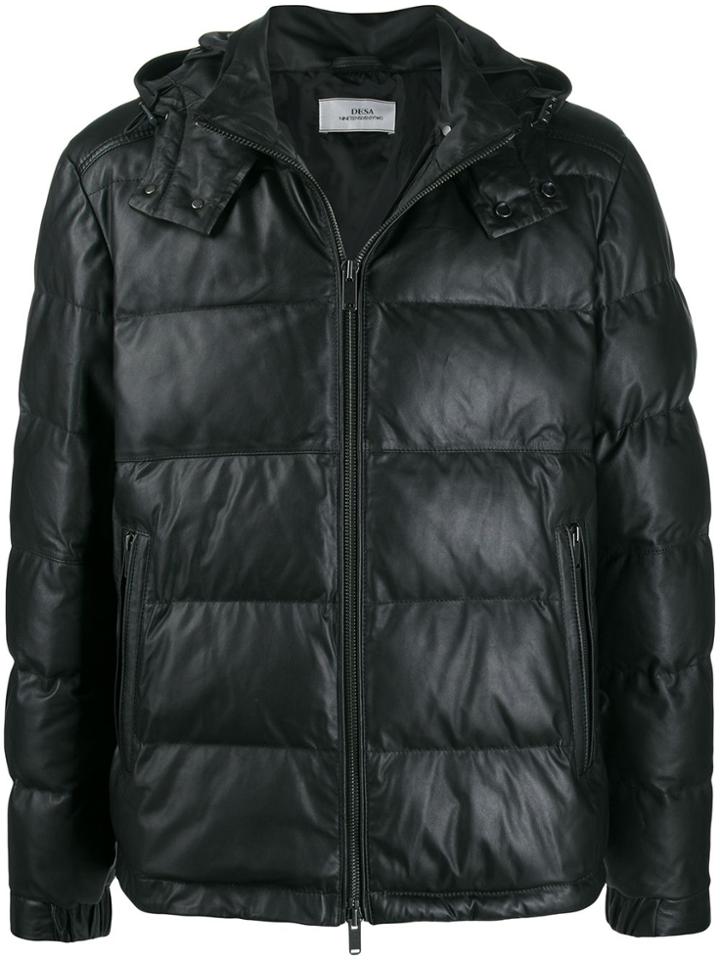 Desa 1972 Hooded Puffer Jacket - Black