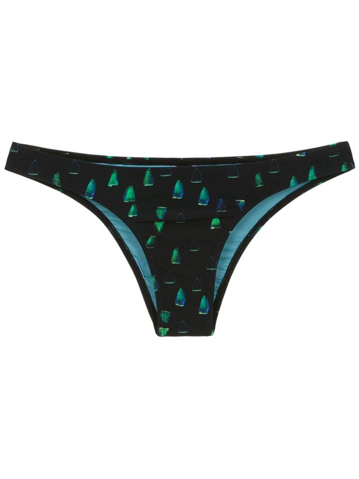 Lygia & Nanny Poipu Printed Bikini Bottom - Black