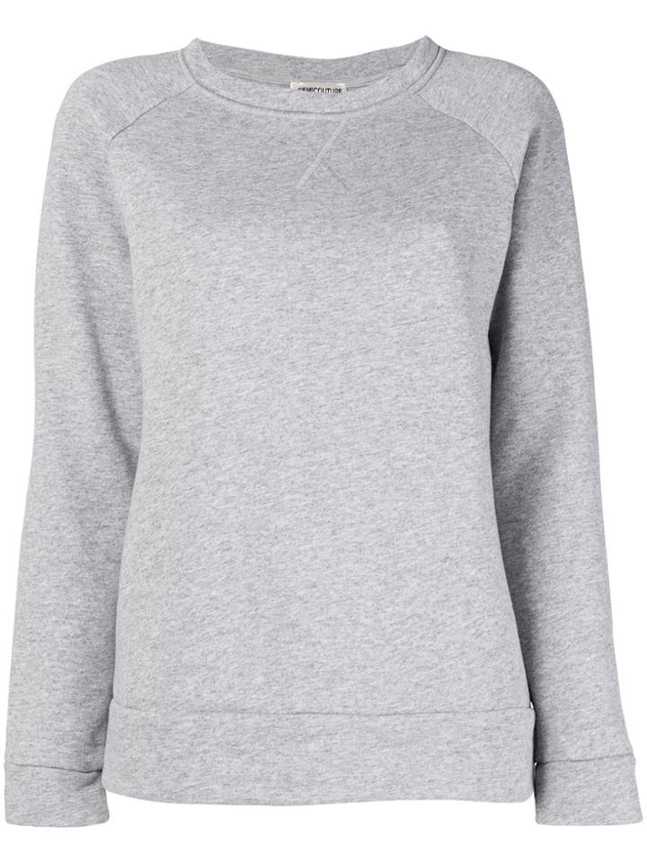 Semicouture Back Embroidered Logo Sweatshirt - Grey