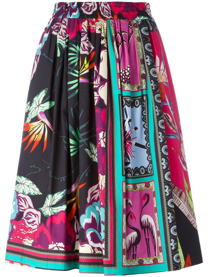 Etro Printed A-line Skirt, Women's, Size: 40, Cotton