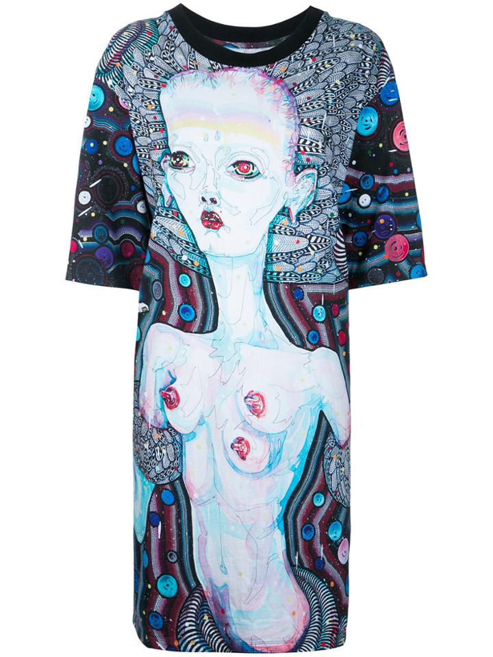 Romance Was Born Changes T-shirt Dress - Multicolour