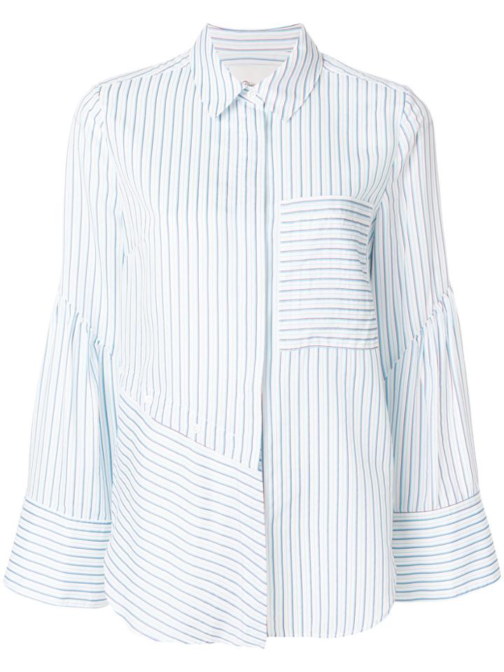 3.1 Phillip Lim Asymmetric Striped Shirt - White