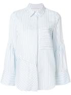 3.1 Phillip Lim Asymmetric Striped Shirt - White