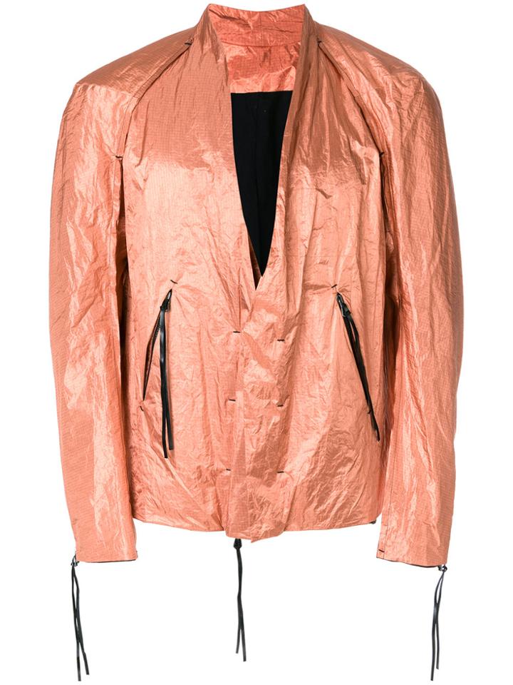 Cedric Jacquemyn Classic Biker Jacket - Metallic