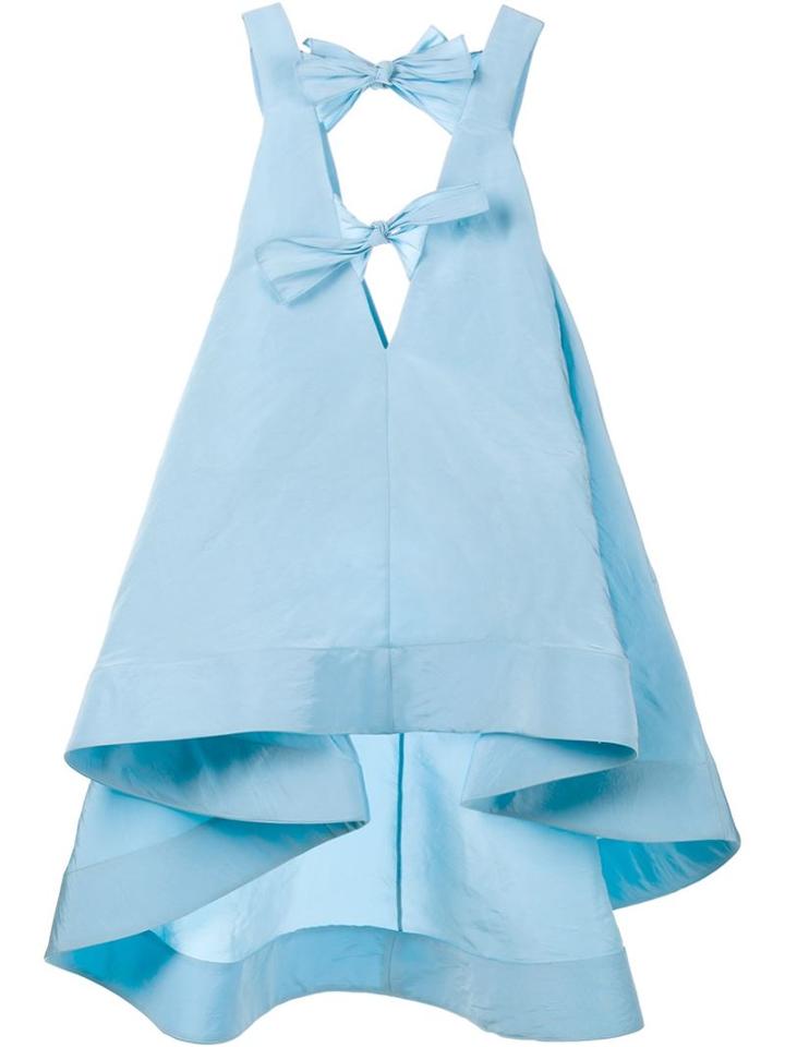 Rosie Assoulin Sleeveless Silk Bow Top