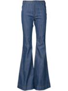 Derek Lam 10 Crosby Flared Jeans, Women's, Size: 2, Blue, Cotton