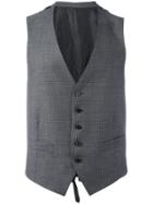 Ermenegildo Zegna Micro Houndstooth Waistcoat - Grey