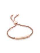 Monica Vinader Linear Rose Gold Metallica Bracelet - Pink