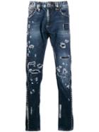 Philipp Plein Studs Milano Cut Jeans - Blue