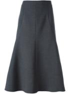 Stella Mccartney Asymmetric Ruffle Skirt, Women's, Size: 40, Grey, Spandex/elastane/wool
