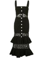 Alexis Lyssa Tiered Lace Dress - Black