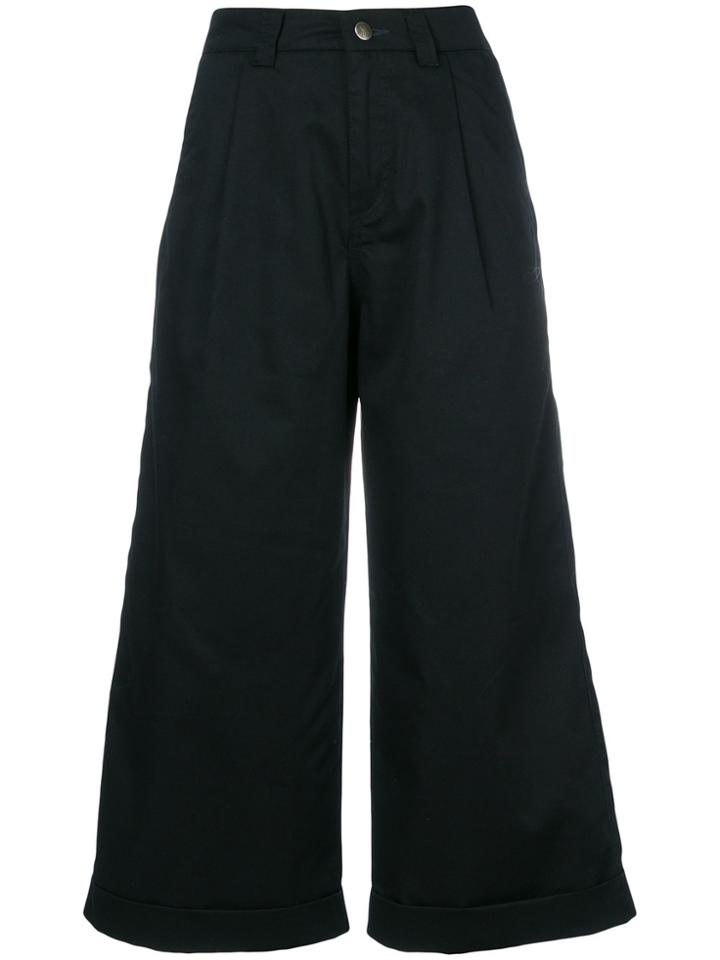 Société Anonyme Cropped Wide Leg Trousers - Black