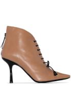 Fabrizio Viti Mae Lace-up Ankle Boots - Neutrals