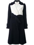 Diane Von Furstenberg Belted Colour Block Coat